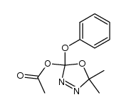 2-acetoxy-5,5-dimethyl-2-phenoxy-Δ3-1,3,4-oxadiazoline Structure