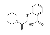 2-{[2-Oxo-2-(1-piperidinyl)ethyl]sulfanyl}benzoic acid Structure
