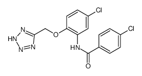 4-Chloro-N-[5-chloro-2-(2H-tetrazol-5-ylmethoxy)phenyl]benzamide结构式