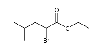 ethyl 2-bromo-4-methyl-pentanoete Structure