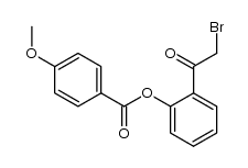 2'-(4-methoxybenzoyloxy)-2-bromoacetophenone Structure