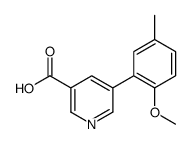 5-(2-methoxy-5-methylphenyl)pyridine-3-carboxylic acid Structure