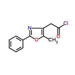 (5-Methyl-2-phenyl-1,3-oxazol-4-yl)acetyl chloride结构式