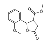 methyl 2-(2-methoxyphenyl)-5-oxooxolane-3-carboxylate结构式