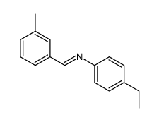 Benzenamine, 4-ethyl-N-[(3-methylphenyl)methylene]- (9CI)结构式