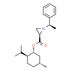 ()-Menthyl (R)-1-[(R)-α-Methylbenzyl]aziridine-2-carboxylate structure