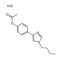 [4-(1-butylimidazol-4-yl)phenyl] acetate,hydrochloride Structure