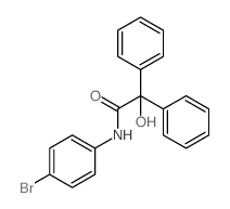 N-(4-bromophenyl)-2-hydroxy-2,2-diphenyl-acetamide结构式