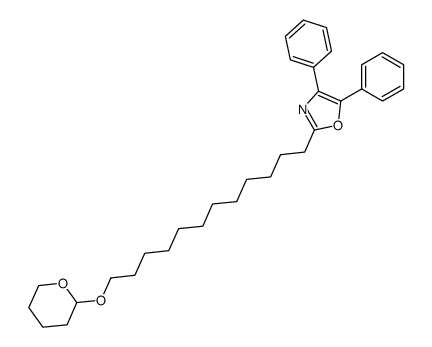 4,5-diphenyl-2-(12-((tetrahydro-2H-pyran-2-yl)oxy)dodecyl)oxazole Structure