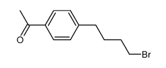1-(4-(4-bromobutyl)phenyl)ethanone结构式