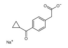 sodium,2-[4-(cyclopropanecarbonyl)phenyl]acetate Structure