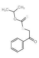 Carbonodithioic acid, O-(1-methylethyl)S-(2-oxo-2-phenylethyl) ester Structure