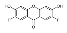 2,7-difluoro-3,6-dihydroxy-9H-xanthen-9-one Structure