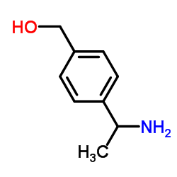 [4-(1-Aminoethyl)phenyl]methanol structure