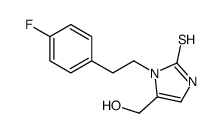 3-[2-(4-fluorophenyl)ethyl]-4-(hydroxymethyl)-1H-imidazole-2-thione结构式
