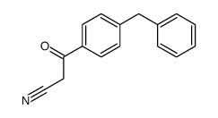 3-(4-苄苯基)-3-氧丙腈结构式