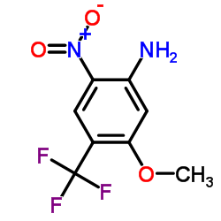 5-Methoxy-2-nitro-4-(trifluoromethyl)aniline结构式