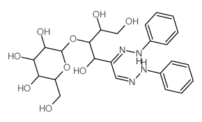 2-(hydroxymethyl)-6-[(5Z)-1,2,4-trihydroxy-5,6-bis(phenylhydrazinylidene)hexan-3-yl]oxy-oxane-3,4,5-triol Structure