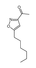 1-(5-hexyl-1,2-oxazol-3-yl)ethanone结构式