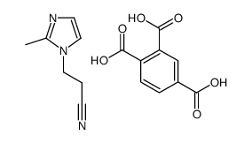 benzene-1,2,4-tricarboxylic acid,3-(2-methylimidazol-1-yl)propanenitrile Structure