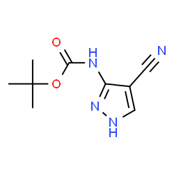 Carbamic acid, (4-cyano-1H-pyrazol-3-yl)-, 1,1-dimethylethyl ester (9CI) picture