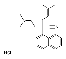 (3-cyano-6-methyl-3-naphthalen-1-ylhept-5-enyl)-diethylazanium,chloride结构式