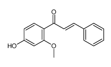 1-(4-hydroxy-2-methoxyphenyl)-3-phenylprop-2-en-1-one结构式