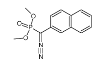 dimethyl (β-naphthyl)diazomethylphosphonate结构式