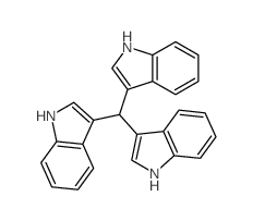 1H-Indole,3,3',3''-methylidynetris-结构式