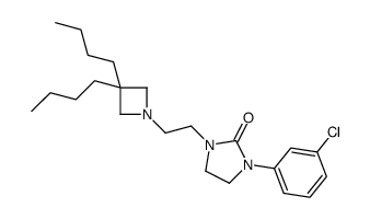 1-(3-chlorophenyl)-3-[2-(3,3-dibutylazetidin-1-yl)ethyl]imidazolidin-2-one结构式