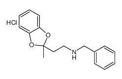 benzyl-[2-(2-methyl-1,3-benzodioxol-2-yl)ethyl]azanium,chloride Structure