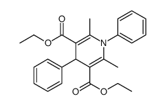 diethyl 2,6-dimethyl-1,4-diphenyl-4H-pyridine-3,5-dicarboxylate结构式