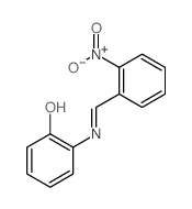 2-[(2-nitrophenyl)methylideneamino]phenol Structure