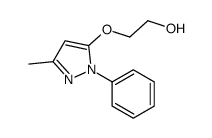2-[(3-Methyl-1-phenyl-1H-pyrazol-5-yl)oxy]ethanol结构式