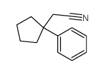 Cyclopentaneacetonitrile,1-phenyl- structure