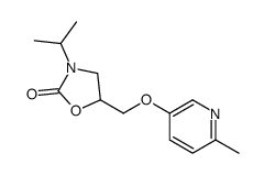 5-[(6-methylpyridin-3-yl)oxymethyl]-3-propan-2-yl-1,3-oxazolidin-2-one Structure