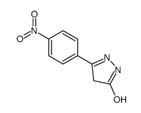 3-(4-nitrophenyl)-1,4-dihydropyrazol-5-one Structure