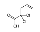 2,2-dichloropent-4-enoic acid Structure