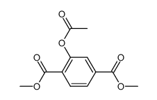 2-(Acetyloxy)-1,4-benzenedicarboxylic acid dimethyl ester结构式