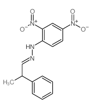 2,4-dinitro-N-(2-phenylpropylideneamino)aniline structure