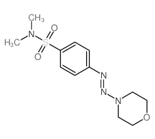 Benzenesulfonamide,N,N-dimethyl-4-[2-(4-morpholinyl)diazenyl]- structure