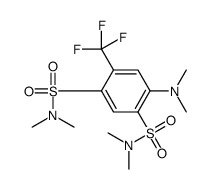 4-Dimethylamino-N,N,N',N'-tetramethyl-6-trifluoromethyl-1,3-benzenedisulfonamide结构式