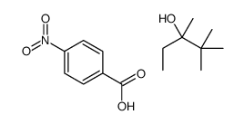 4-nitrobenzoic acid,2,2,3-trimethylpentan-3-ol Structure