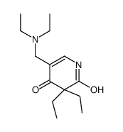 5-(diethylaminomethyl)-3,3-diethyl-1H-pyridine-2,4-dione Structure