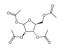 1,2,3,5-tetra-O-acetyl-α/β-L-arabinofuranoside结构式