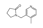 1-[(4-methylpyridin-3-yl)methyl]pyrrolidin-2-one Structure