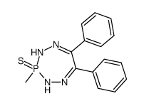 3-methyl-6,7-diphenyl-3,4-dihydro-2H-[1,2,4,5,3]tetrazaphosphepine 3-sulfide Structure