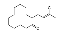 2-(3-Chlorbut-2-enyl) cyclododecanon Structure