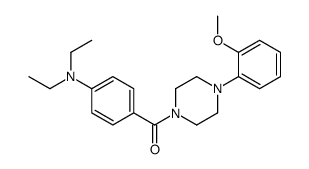 [4-(diethylamino)phenyl]-[4-(2-methoxyphenyl)piperazin-1-yl]methanone结构式