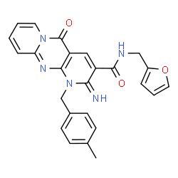N-(2-furylmethyl)-2-imino-1-(4-methylbenzyl)-5-oxo-1,5-dihydro-2H-dipyrido[1,2-a:2,3-d]pyrimidine-3-carboxamide Structure